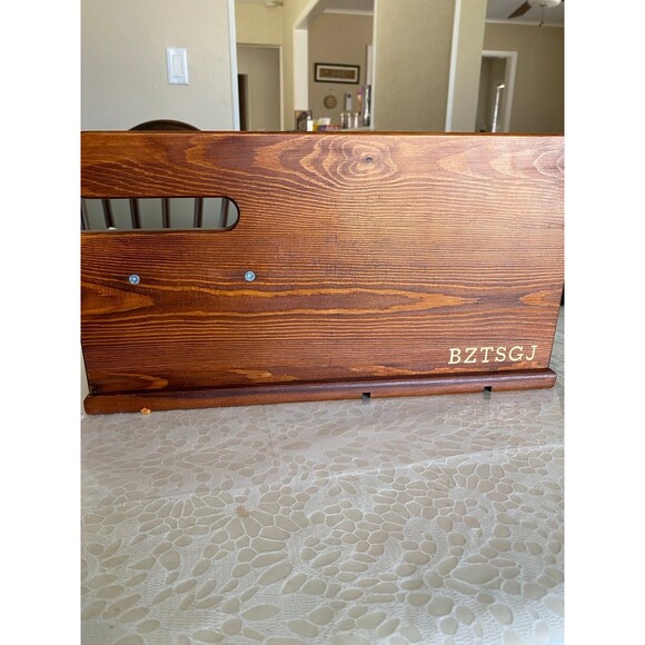 Wood Phone Storge & Organization 2 Phones Wireless Charging Docking Station NWOT - Picture 8 of 12